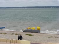 Tiger 12 at the 2009 Hovershow - Hovering along the shoreline (James Rowson).